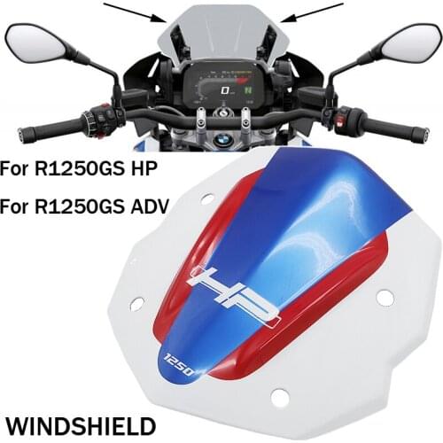 Windshield WindScreen Front Screen Adventure Spoiler Extension Air Deflector For BMW R1250GS HP 18-20 R 1250 GS Adventure ADV