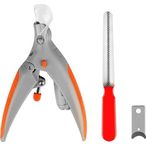 3pcs/set Illuminated Pet Nail Clipper Cats Dogs Trimmer Grinder Grooming Tool Care Clipper Nail Claws Pet Nail Scissors with LED