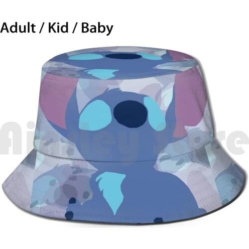 Minimalist With Background Sun Hat Foldable UV Protection Minimalist Cute Blue 626 Lilo And