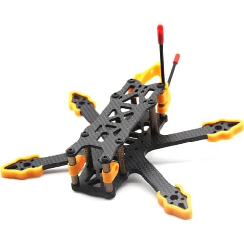 GX140 Mini Alien 140mm Carbon Fiber 3inch FPV Frame Kits 4mm Arm with Printing Accessories for FPV Racing Freestyle 4S 6S Drones
