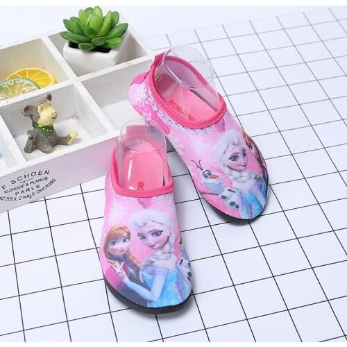 Frozen elsa and anna Snow Queen Drifting anti-skid shoes girls cartoon Quick-drying breathable shoes