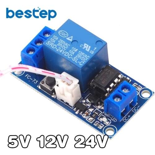 1 Channel DC 5V/12V/24V Latching Relay Module with Touch Bistable Switch MCU Control