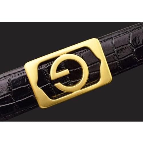 Fashion Belt Mens Genuine Leather Black g Mens Belt Designer Casual Cowhide Solid Smooth Buckle Belt High Quality