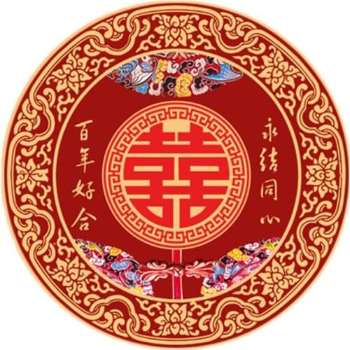 Needlework,Printed DIY Cross Stitch,Sets For Embroidery Kit Cross-Stitching Silk Floss Red Wedding Decoration