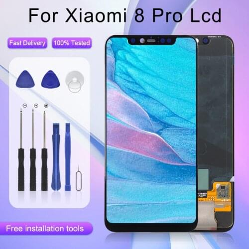 1Pcs For Xiaomi Mi 8 Pro LCD Touch Screen Replacement Digitizer Mi 8 Explorer Pro Display Assembly With Frame Free Shipping