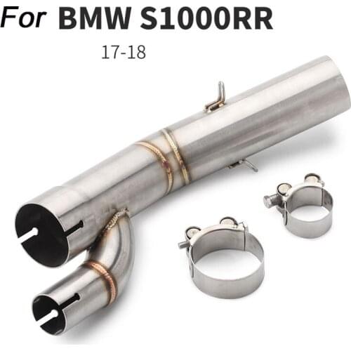 2017 2018 Motorcycle 51mm Stainless Steel Exhaust System Silp on for BMW S1000RR Middle Link Pipe