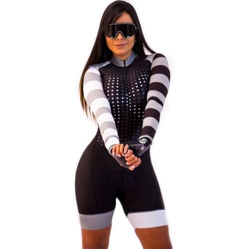 Long Sleeve Cycling Jersey Set Summer Mountain Bike Suit Racing Ladies Cycling Clothing Cyclist Jumpsuit roupa ciclismo feminina