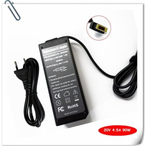 Battery Charger Adapter For Lenovo Yoga 13 M490S 20V 4.5A Laptop Power Supply 90W Notebook cargador ordenadores portatiles