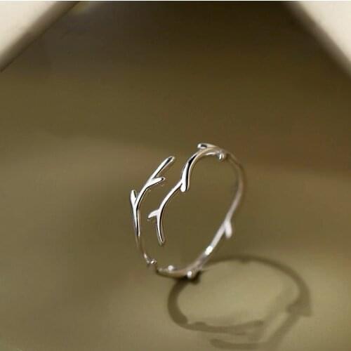 Korean Style Ladies Popular Creative Irregular Branch Plants Alloy Rings for Women Girl Jewelry Accessories Wholesale