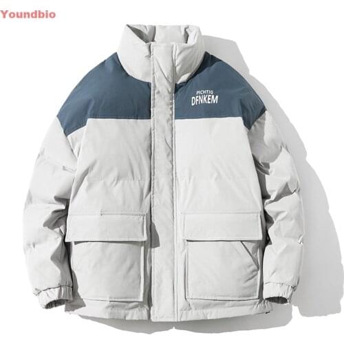 Winter Mens Cotton Jacket Big Pocket Male Casual Coat Warm Thick Jacket Windbreaker Casual Outwear Windbreaker A2179