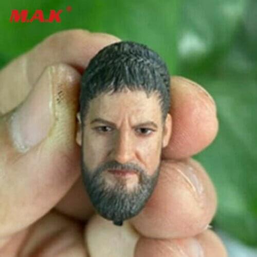 1/12 scale Male Soldier King Of Sparta Head Sculpt Carved Model Fit 6" action Figure Body in stock
