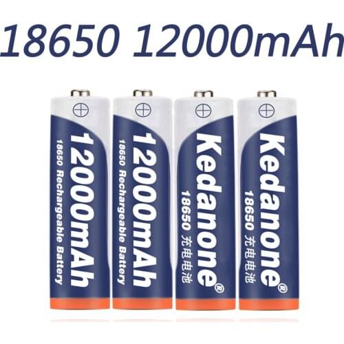 10pcs 18650 Battery Rechargeable Battery 3.7V 18650 12000mAh Capacity Li-ion Rechargeable Battery For Flashlight Torch Battery