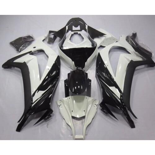 2021 WHSC Customized Motorcycle Fairing Kit For KAWASAKI 10R 2010-2011 Black White
