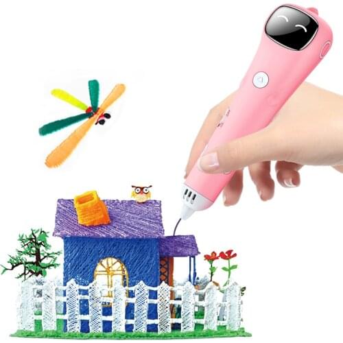3D Printing Pen Low Temperature Anti-Scald 3D Pen 20 Kinds of Color PCL Filament Creative Gift Safe 3D Pen Educational Toys