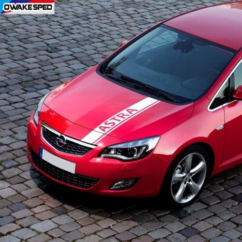 For Opel Astra GTC SPORT Tourer Sedan Racing Styling Stripes Car Hood Bonnet Sticker Auto Engine Cover Decor Vinyl Decals