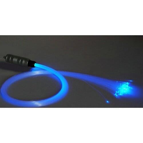 Car 12V 6W RGB LED plastic Fiber Optic DIY ceiling star light 2M D0.75m*300pcs PMMA cable End glow+18keys RF remote light Engine