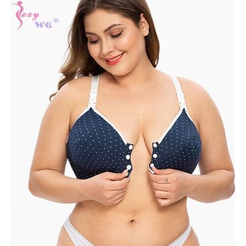 SEXYWG Seamless Nursing Bra and Maternity Bra Wirefree Full Coverage Rackback Comfort Revolution Front-Close Shaping Underwire