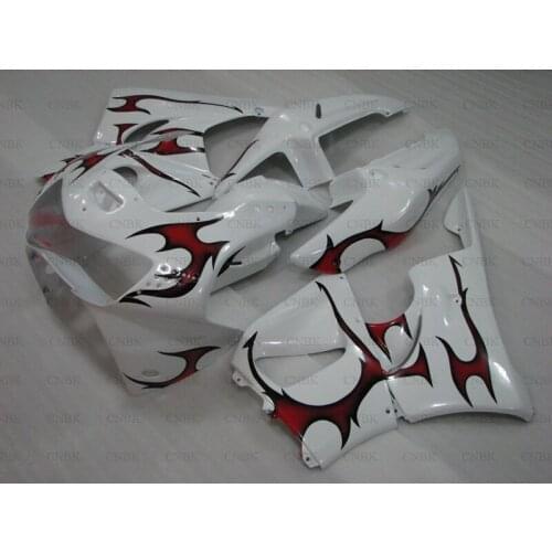 For CBR900 919 1998 - 1999 Motorcycle Fairing CBR919RR 98 Pearl Red White Frame Fairing CBR900 919 98 Plastic Fairings Unpainted