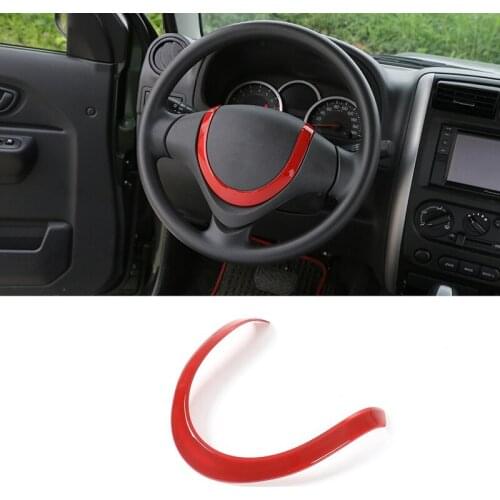 For Suzuki Jimny 2015-2017 Car Steering Wheel U-Shape Button Frame Decorative Cover Trim Car Styling
