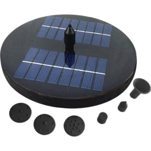 Hot Sale 50% Solar Round Fountain Outdoor Landscape Bird Bath Pool Pond Water Pump Decor Yard Garden Decor Supplies