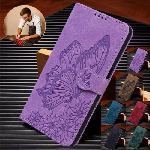 Butterfly Leather Phone Case For Samsung Galaxy A03s A 03s A037 SM-A037F 6.5 inchs Card Holder Hasp Wallet Bag Flip Cover