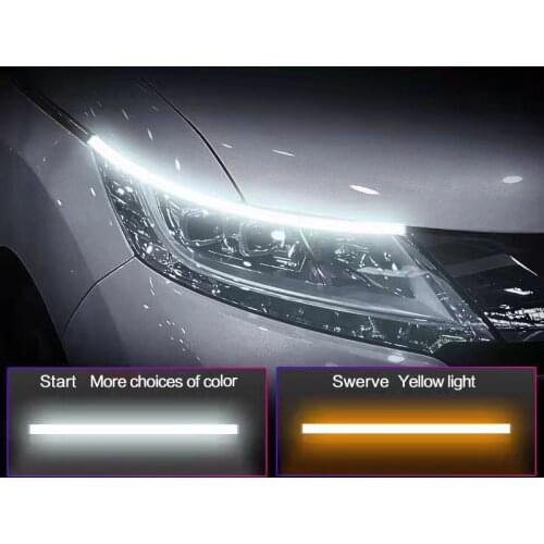 Auto Turn Signal Guide Strip lamp Universal Guide Lamp Strip DRL Voiture Signal Waterproof Daytime Running Light Flexible Soft
