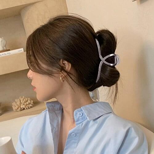 Women Girls Metal Large Hair Clamp Ponytail Shark Clip Hair Style Making Hair Accessories Gifts