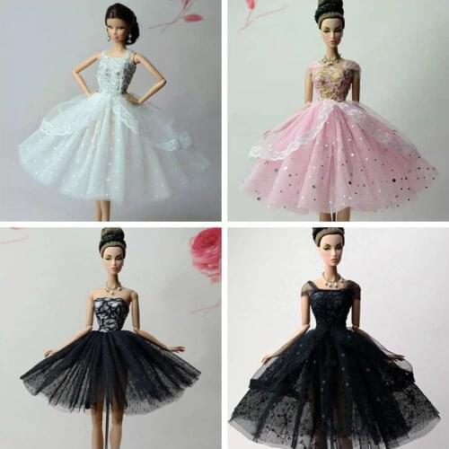 Fashion 1/6 BJD Dolls Clothes for Barbie Clothes Outfits Princess Dress Party Gown Dancing Vestidos 11.5" Dolls Accessories Toys