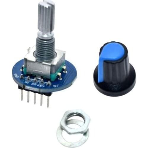 EC11 Rotary Encoder Module For Brick Sensor Development Round Audio Rotating Potentiometer Knob Band Cap