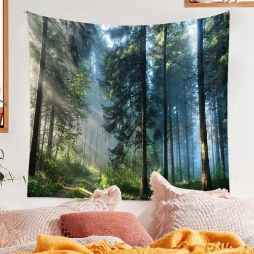 ABZS Digital Print Tapestry Wall Hanging Soft Throw Bedspread Queen Bed Dorm Decor 150X200cm