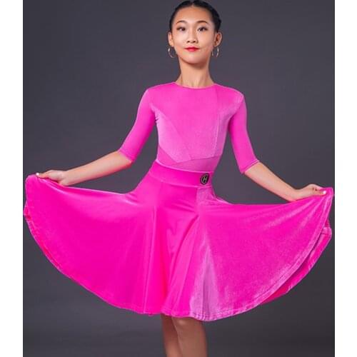New Latin Dance Dress Girls Professional Competition Performance Wear Rumba Cha Cha Samba Tango Ballroom Stage Clothing DN6599