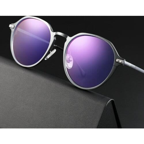 Anti Blue Light Glasses Men Women Aluminum Vintage Irregular Glasses Frame Eye Glasses Optical Eyeglasses Frames Clear Eyewear