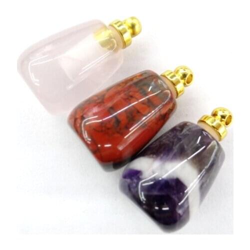 Wholesale Natural stone Quartz Crystal Turquoises tiger eye charms pendant for diy Jewelry making necklace Accessories3PCS A10