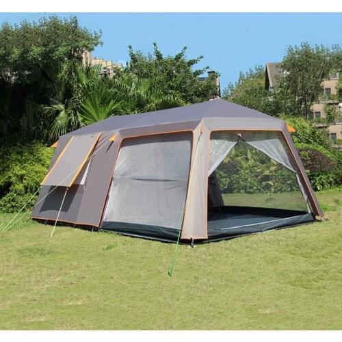 500*300*210CM 2 Bedrooms 1 Living Room Tents Outdoor Camping Rainproof Double-Layer 5-12 People Self-Driving Tienda De Campaña
