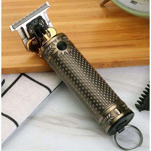 Professional Mini Hair Clipper for Men Barber Electric Cordless Hair Trimmer 0mm Baldheaded T Blade Finish Haircut Machine 96V4