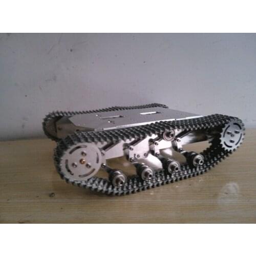 Shock Absoption Robot Tank Car Chassis With Suspension System Metal Track With Load Carry 8 10KG Obstacle-Surmounting RC Platfor