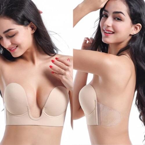 Silicone Push Up Invisible Bra Strapless Women Front Sexy Adhesive Stick On Gel Seamless Bras Backless Bra Intimates Accessories