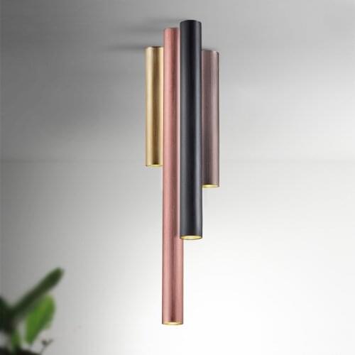 Nordic Led Ceiling Light Modern Tube Pipe Ceiling Lamp Kitchen Bedroom Living Room Hanging Lamp Cafe Bar Home Lighting Fixtures