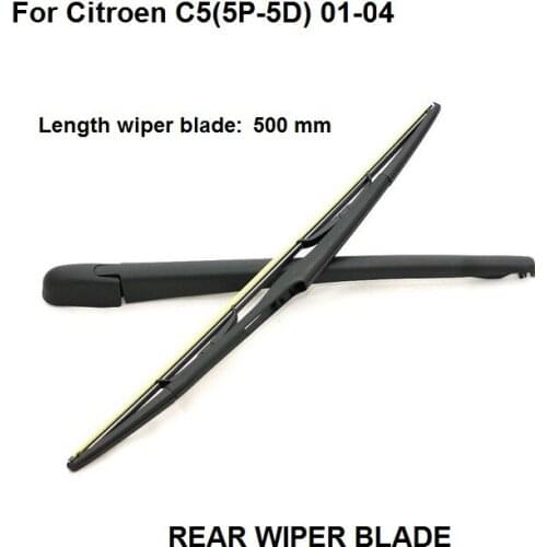 Car Styling For Rear Windshield Windscreen Wiper arm + Blade 500mm Fits For CITROEN C5(5P-5D) 2001-2004