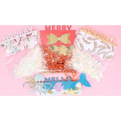 YPP CRAFT Bag Topper Word Metal Cutting Mold for DIY Scrapbook Template Decorative Embossed Paper Card Making Process