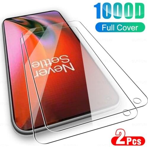 2pcs Tempered Glass For Oneplus Nord2 5G Protective Glass On One Plus Nord 2 6.44" Screen Protector Full Cover Safety Phone Film