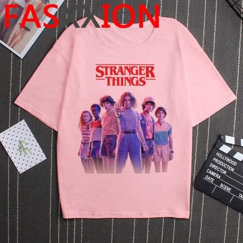 Stranger Things Season 3 T Shirt Women Upside Down T-shirt Grunge Kawaii Graphic Tees Women Harajuku Funny Tees Female