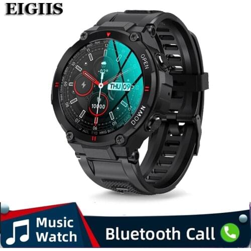 2021 K22 Smart Watch Men Sports Fitness Tracker Bluetooth Call Multifunction Music Control Alarm Clock Reminder Men Smartwatch