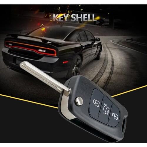 3 BN Flip Remote Key Fob Case Shell for KIA Rondo Sportage Soul Rio