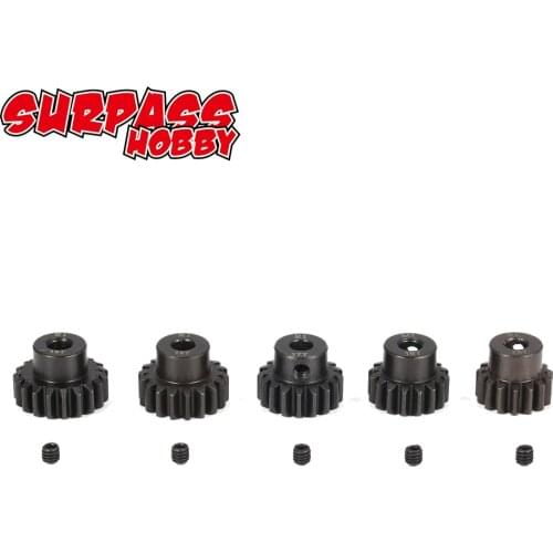 5Pcs M1 5mm 11T-15T/15T-19T/18T-22T/ Metal Pinion Motor Gear Set for 1/8 RC Car Truck Brushed Brushless Motor car accessories