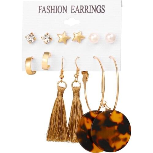 Acrylic earrings set tassel earrings gold stud earrings for women drop earrings pearl earrings hoop earrings