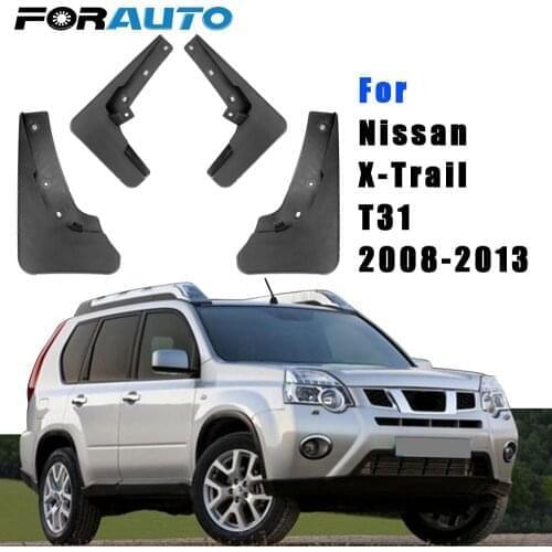 Car-styling Splash Guards Front Rear Mud Flaps 4pcs/set For Nissan X-Trail T31 2008 2009 2010 2011 2012 2013 Mud Flaps
