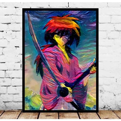 Kenshin Killua Killua Zoldyck Kirito Kirito and Asuna Kiss Shot Kujo Jotaro Kurama Kurapika Japanese Anime Posters No Frame