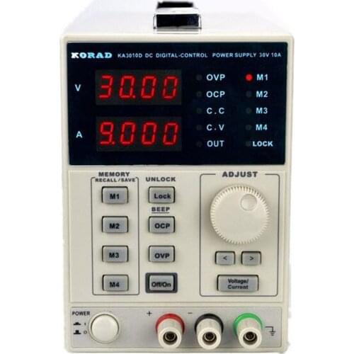 KORAD KA3010D -Precision Variable Adjustable 30V, 10A DC Linear Power Supply Digital Regulated Lab Grade