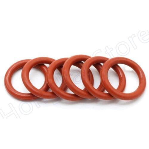 10pcs OD 12-46mm Red Silicone O-Ring Thickness(CS) 3.5mm Food Grade Sealing Ring ID 5-39mm Waterproof And Insulated -35℃-200
